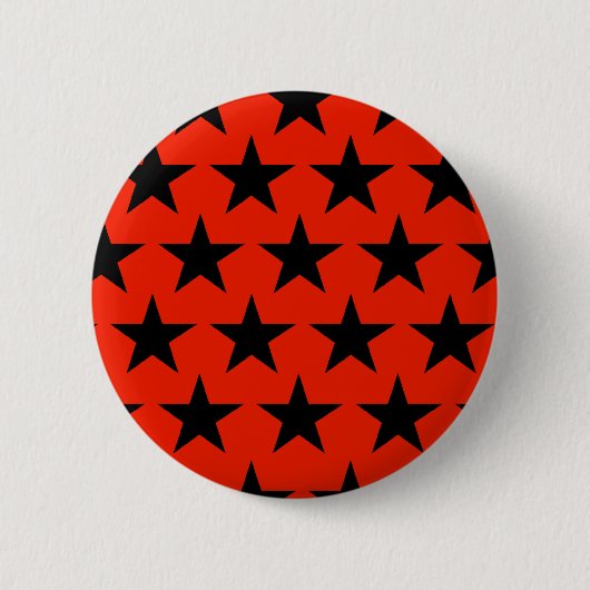 Black Stars Muster Ronde Button 5,7 Cm (Voorkant)