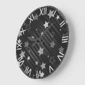 Black Stars Patroon Grote Klok (Hoek)