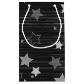 Black Stars Patroon Klein Cadeauzakje (Achterkant)