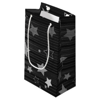 Black Stars Patroon Klein Cadeauzakje