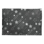 Black Stars Patroon Kussensloop (Achterkant-Links)