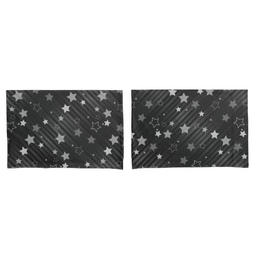 Black Stars Patroon Kussensloop (Voorkant-Set)