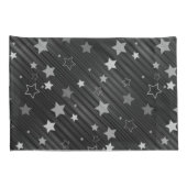 Black Stars Patroon Kussensloop (Achterkant-Rechts)