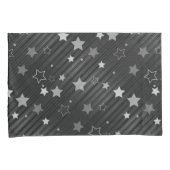 Black Stars Patroon Kussensloop (Voorkant-Rechts)