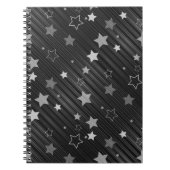 Black Stars Patroon Notitieboek (Voorkant)