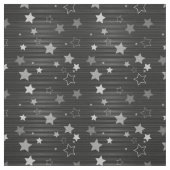Black Stars Patroon Stof (Swatch)