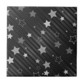 Black Stars Patroon Tegeltje (Voorkant)