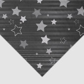 Black Stars Patroon Tissuepapier (Detail)