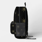 Black Stars Pattern Pastel Constellation for Kids Bedrukte Rugzak (Rechts)