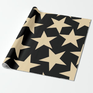 Black Stars Wrapping Paper voor Elegant Gift Wrap Cadeaupapier