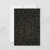 Black Starstruck Confetti - 3x5 Save-the-date kaar Save The Date (Achterkant)