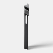 Black Steel Metallic Monogram iPhone/iPad case (Achterkant / Rechts)