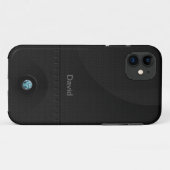 Black Steel Samurai Case-Mate iPhone Case (Achterkant (horizontaal))