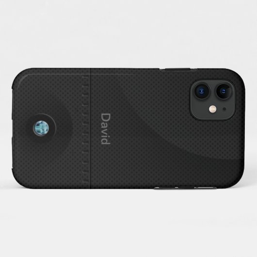 Black Steel Samurai Case-Mate iPhone Case (Achterkant (horizontaal))