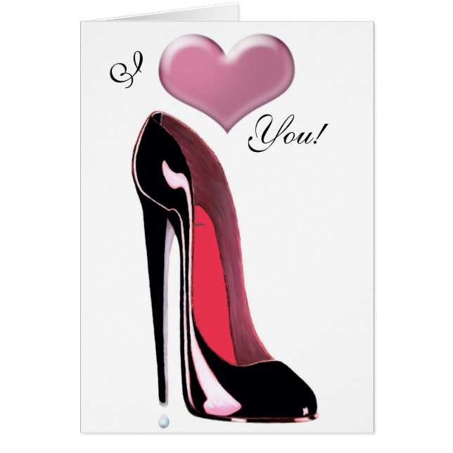 Black Stiletto Shoe Art (Voorkant)