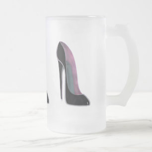 Black Stiletto Shoe Matglas Bierpul