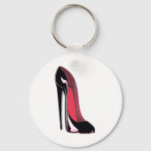 Black Stiletto Shoe Sleutelhanger (Voorkant)