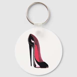 Black Stiletto Shoe Sleutelhanger