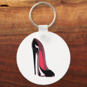 Black Stiletto Shoe Sleutelhanger (Voorkant)