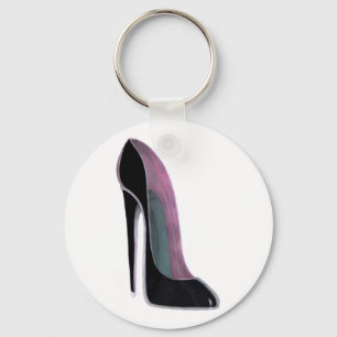 Black Stiletto Shoe Sleutelhanger