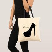Black Stiletto Tote Bag (Voorkant (product))