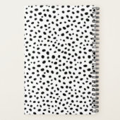 Black Stippen Gepersonaliseerde Weekplanner Planner (Achterkant)