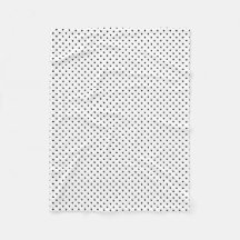 Black Stippen White Polka Dot