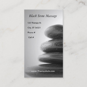 Black Stone Massage Visitekaartje
