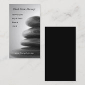 Black Stone Massage Visitekaartje (Voorkant / Achterkant)