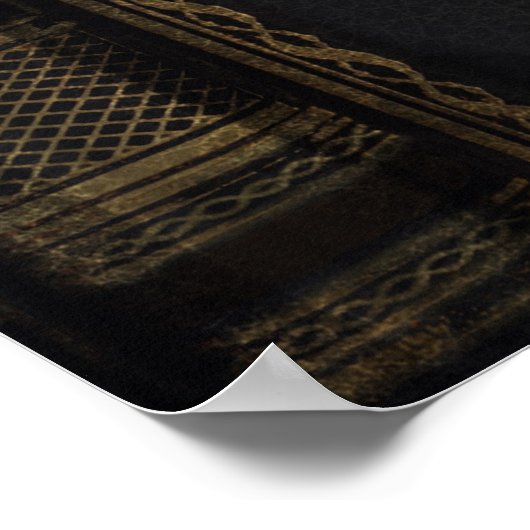 Black  Storybook Welcome Wedding Poster (Hoek)