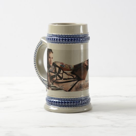 Black Strappy Coffee Mok (Voorkant links)