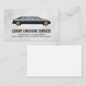 Black Stretch Limo Visitekaartje (Voorkant / Achterkant)