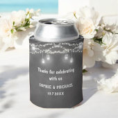 Black String Lights Wedding Mason Jar Koelbox Blikjeskoeler