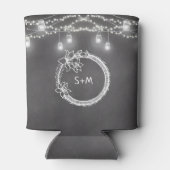 Black String Lights Wedding Mason Jar Koelbox Blikjeskoeler (Achterkant)