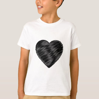 Black Strip Heart T-shirt