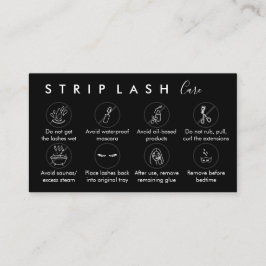 Black Strip Lash Aftercare Visitekaartje