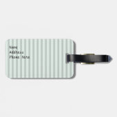 Black Stripe Bagagelabel Sjabloon (Achterkant horizontaal)