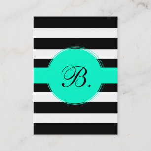 Black Stripe Calling Card Contactkaartje