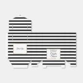Black Stripe Elegant Gold Couples Vrijgezellenfees Bedankdoosjes (Uitgevouwen)