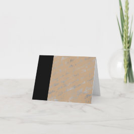 Black Stripe en Silvery woorden donker dan briefka Kaart