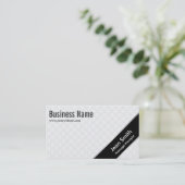 Black Stripe Massage Therapist Visitekaartje (Staand voorkant)