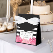 Black Stripe & Pink Peony Vrijgezellenfeest Bedankdoosjes