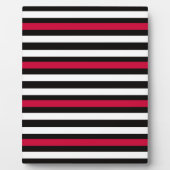 Black Stripe Red White Fotoplaat (Voorkant)