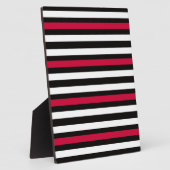 Black Stripe Red White Fotoplaat (Zijkant)