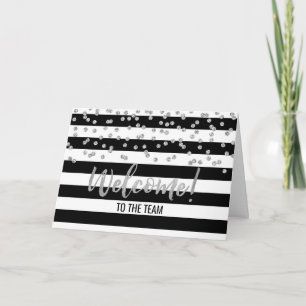 Black Stripe Silver-medewerker Welkom bij het team Kaart