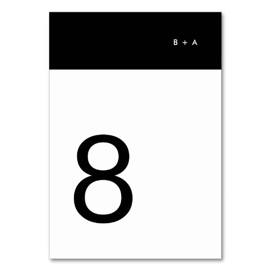 Black Stripe Simple Plain Modern Premium Elegant Kaart (Achterkant)