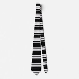 Black Stripe Tie – Bold Modern Accessory Stropdas