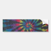 Black Stripe Tie Dye Swirl Sticker (Voorkant)