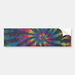 Black Stripe Tie Dye Swirl Sticker