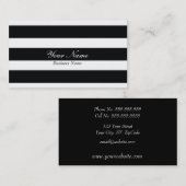 Black Stripe Visitekaartje (Voorkant / Achterkant)